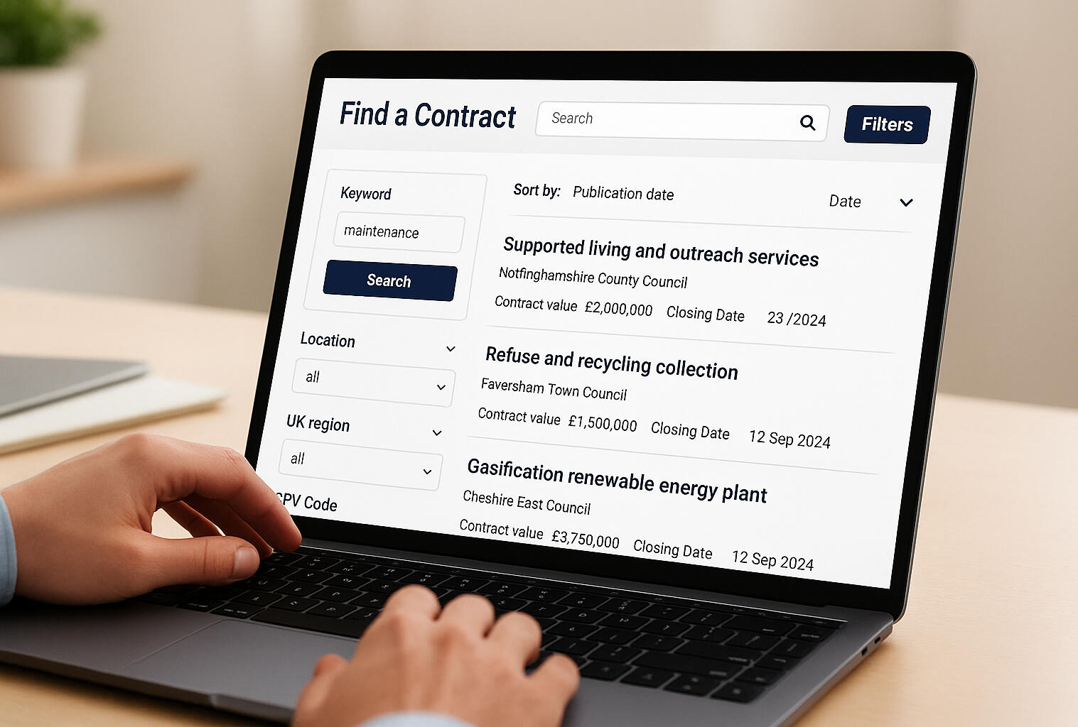 Contract Finder Uk Search and Find UK Government Contracts
